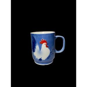 Vintage Gold Imari hand painted rooster mug
